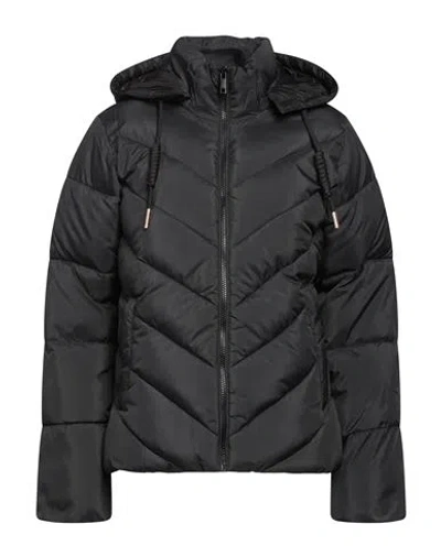 Silvian Heach Woman Puffer Black Size 12 Polyester