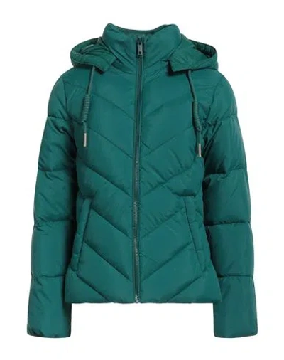 Silvian Heach Woman Puffer Green Size 12 Polyester