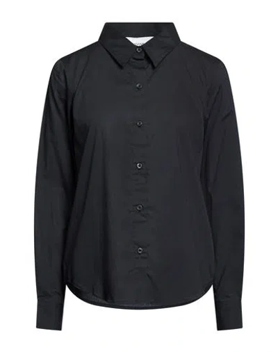 Silvian Heach Woman Shirt Black Size 12 Cotton