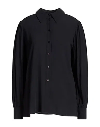 Silvian Heach Woman Shirt Black Size 12 Viscose