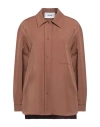 Silvian Heach Woman Shirt Brown Size 6 Polyester, Viscose, Elastane