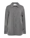 Silvian Heach Woman Shirt Grey Size 4 Polyester, Viscose, Elastane In Grey