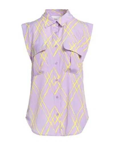 Silvian Heach Woman Shirt Lilac Size 6 Polyester In Purple