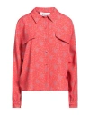 Silvian Heach Woman Shirt Red Size 4 Polyester, Deocell In Red