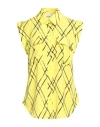 Silvian Heach Woman Shirt Yellow Size 8 Polyester