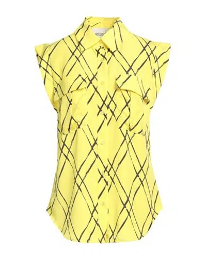 Silvian Heach Woman Shirt Yellow Size 8 Polyester