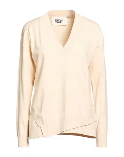 Silvian Heach Woman Sweater Beige Size M Viscose, Polyester, Nylon In Neutral