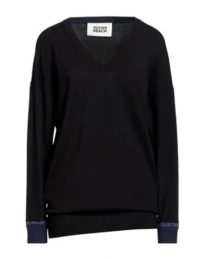 Silvian Heach Woman Sweater Black Size L Viscose, Polyester