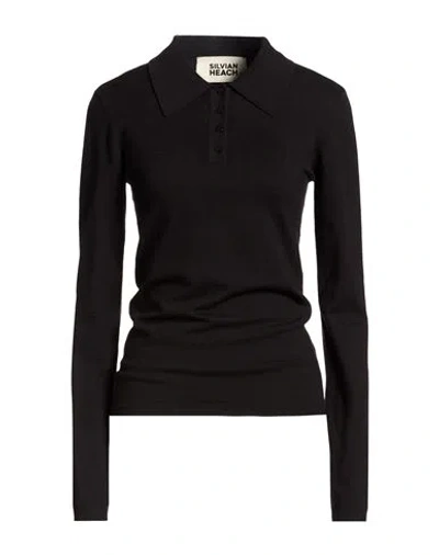 Silvian Heach Woman Sweater Black Size S Viscose, Polyester, Nylon