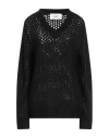 Silvian Heach Woman Sweater Black Size L Nylon, Acrylic In Black