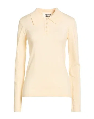 Silvian Heach Woman Sweater Cream Size L Viscose, Polyester, Nylon In Neutral