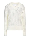 Silvian Heach Woman Sweater Cream Size Xs Nylon, Acrylic In White