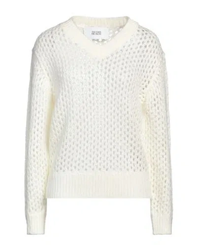 Silvian Heach Woman Sweater Cream Size Xs Nylon, Acrylic In White
