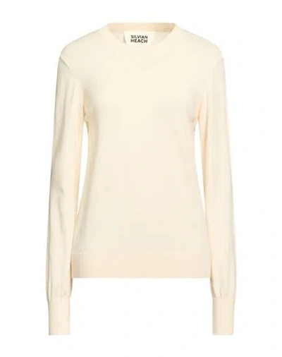 Silvian Heach Woman Sweater Ivory Size L Viscose, Polyester In White