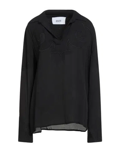 Silvian Heach Woman Top Black Size 10 Viscose
