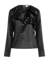 Silvian Heach Woman Top Black Size 6 Polyester In Black
