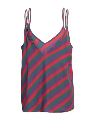 Silvian Heach Woman Top Purple Size 6 Polyester, Elastane