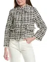 Silvian Heach Wool-blend Tweed Jacket In Multi