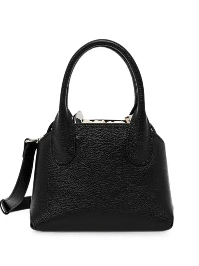 Silvian Heach X New Martina The Railway Drawstring Tote Bag In Black