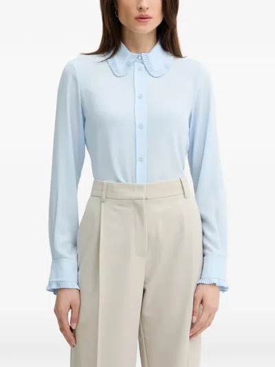 Silvian Heach Yuomi Shirt In Blue