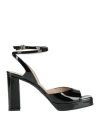 Silvie Woman Sandals Black Size 11 Leather