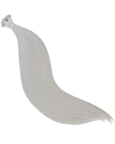 Silvie Women's Adele 20in Strand By Strand Keratin Extensions In White