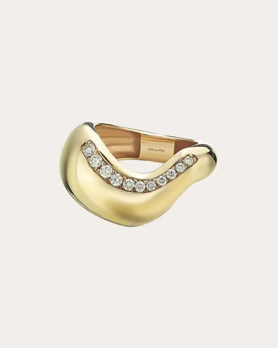 Sim And Roz Women's Diamond Stream Ring In Gold