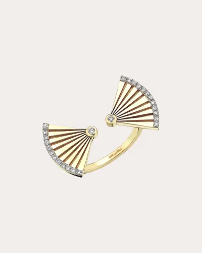 Sim And Roz Women's Ray Ring In Gold