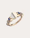 SIM AND ROZ WOMEN'S SAPPHIRE PHASE RING