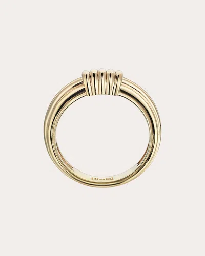Sim And Roz Women's Torque Ring In Gold