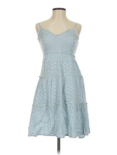 Pre-owned Sim & Sam Casual Dress In Blue