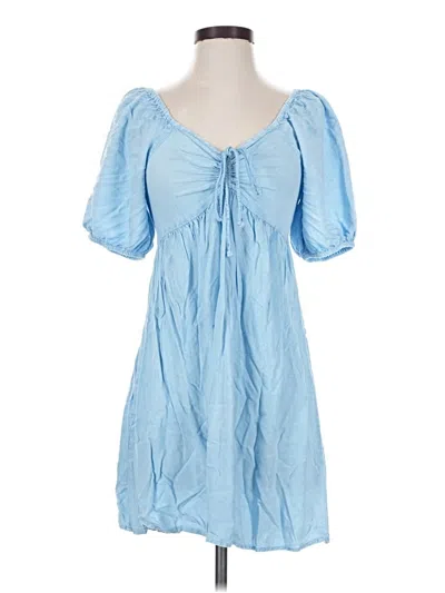 Pre-owned Sim & Sam Casual Dress In Blue