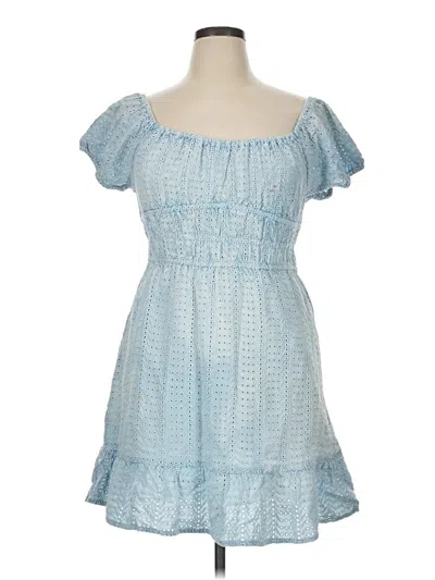 Pre-owned Sim & Sam Casual Dress In Blue