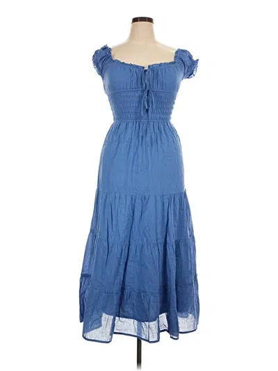 Pre-owned Sim & Sam Casual Dress In Blue