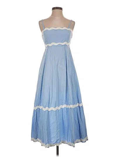 Pre-owned Sim & Sam Casual Dress In Blue