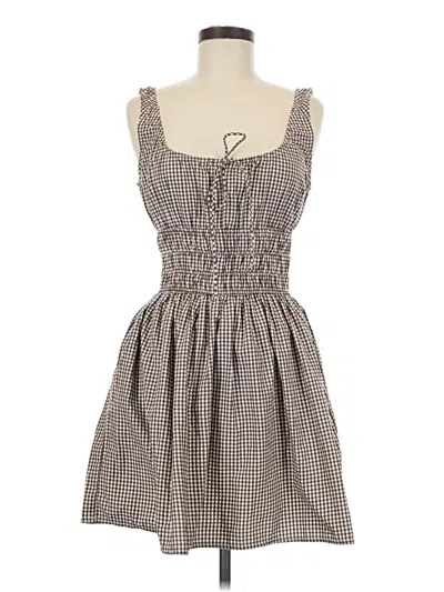 Pre-owned Sim & Sam Casual Dress In Brown