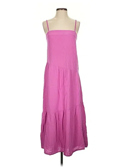 Pre-owned Sim & Sam Casual Dress In Pink