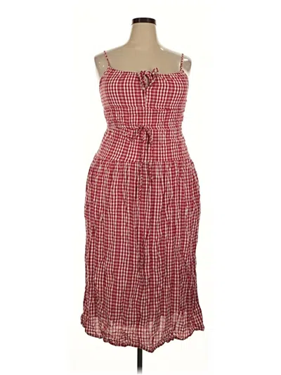 Pre-owned Sim & Sam Casual Dress In Red