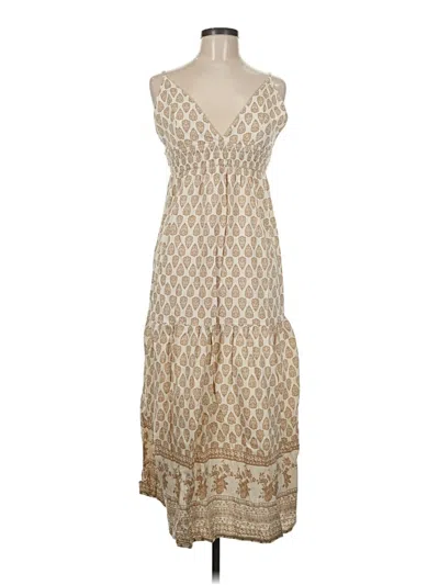 Pre-owned Sim & Sam Casual Dress In Tan