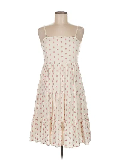 Pre-owned Sim & Sam Casual Dress In White