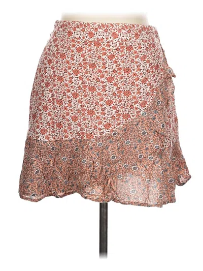 Pre-owned Sim & Sam Casual Skirt In Orange