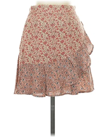 Pre-owned Sim & Sam Casual Skirt In Tan