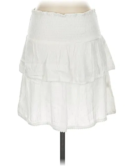 Pre-owned Sim & Sam Casual Skirt In White