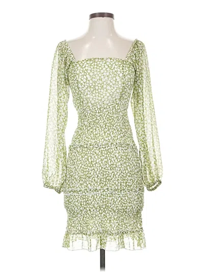 Pre-owned Sim & Sam Cocktail Dress In Green