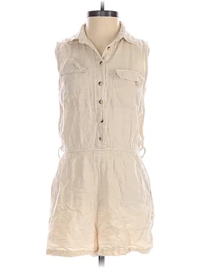Pre-owned Sim & Sam Romper In Ivory