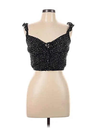 Pre-owned Sim & Sam Sleeveless Blouse In Black
