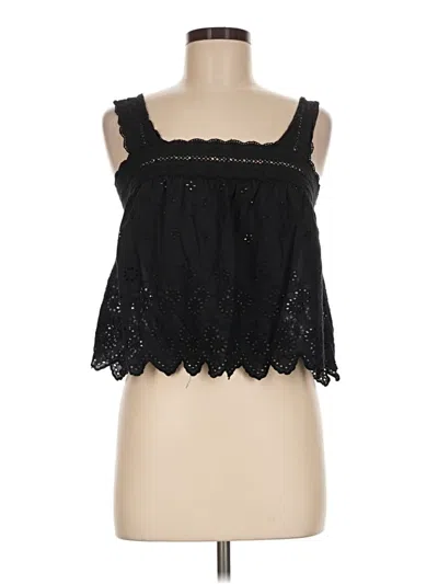 Pre-owned Sim & Sam Sleeveless Blouse In Black