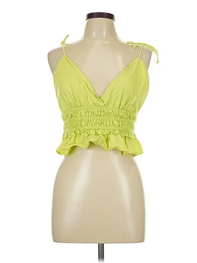 Pre-owned Sim & Sam Sleeveless Blouse In Green