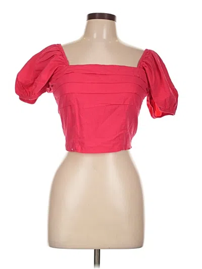 Pre-owned Sim & Sam Tube Top Red Strapless Neckline Tops