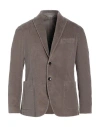 Simbols Man Blazer Khaki Size 40 Cotton, Elastane